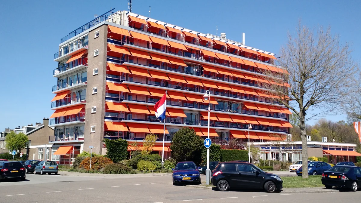 Voorbeeld van een appartementencomplex in Den Haag